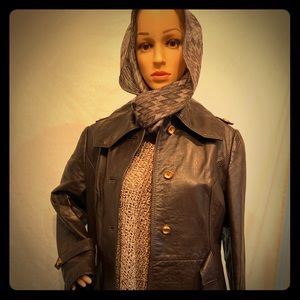 Alfresco leather coat